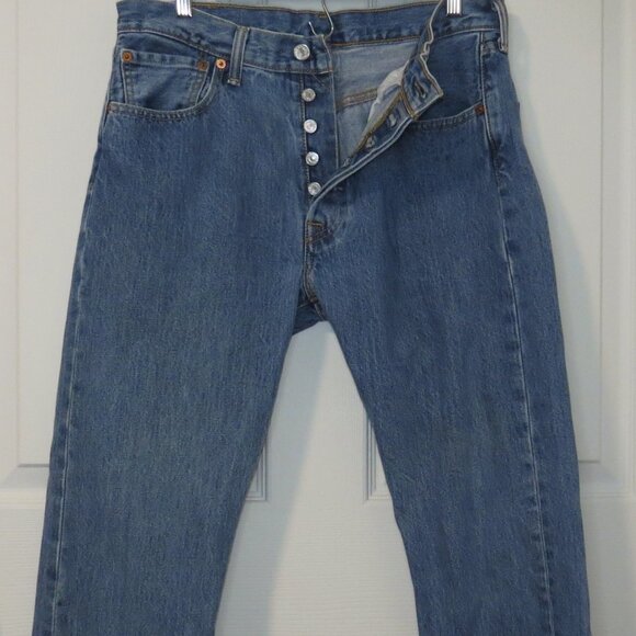 Levi 501 Button Fly Jeans 32x32 - Picture 2 of 3
